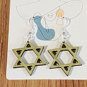 Star of David Earrings For HANNUKAH